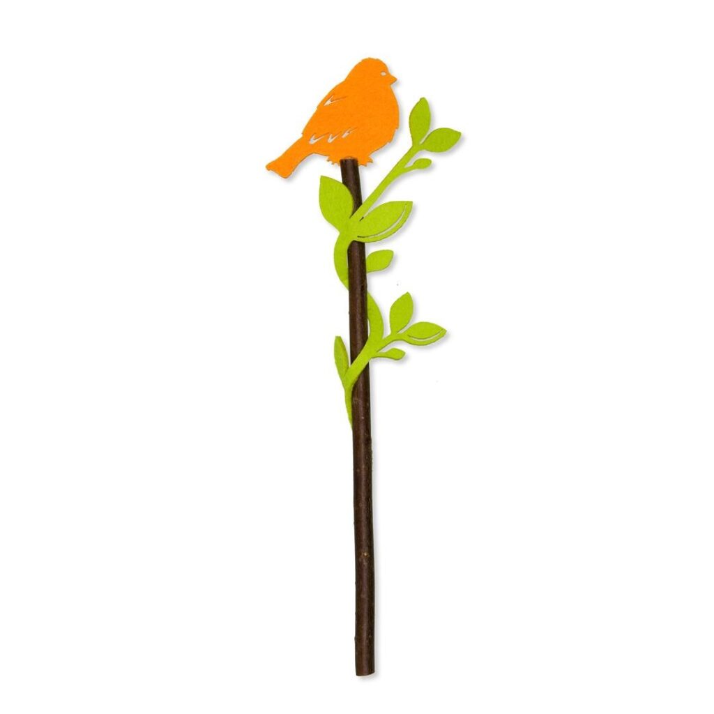 PTIČ NA VEJI ORANŽ PIK X8