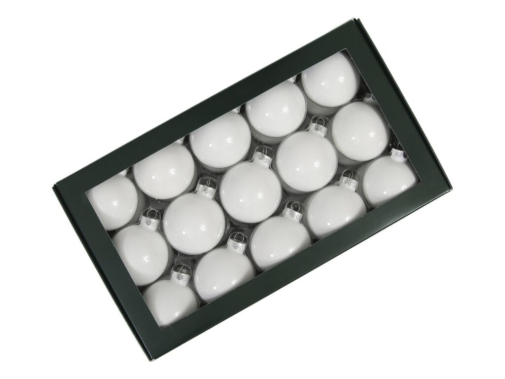 KROGLICE 6cm BELE X30