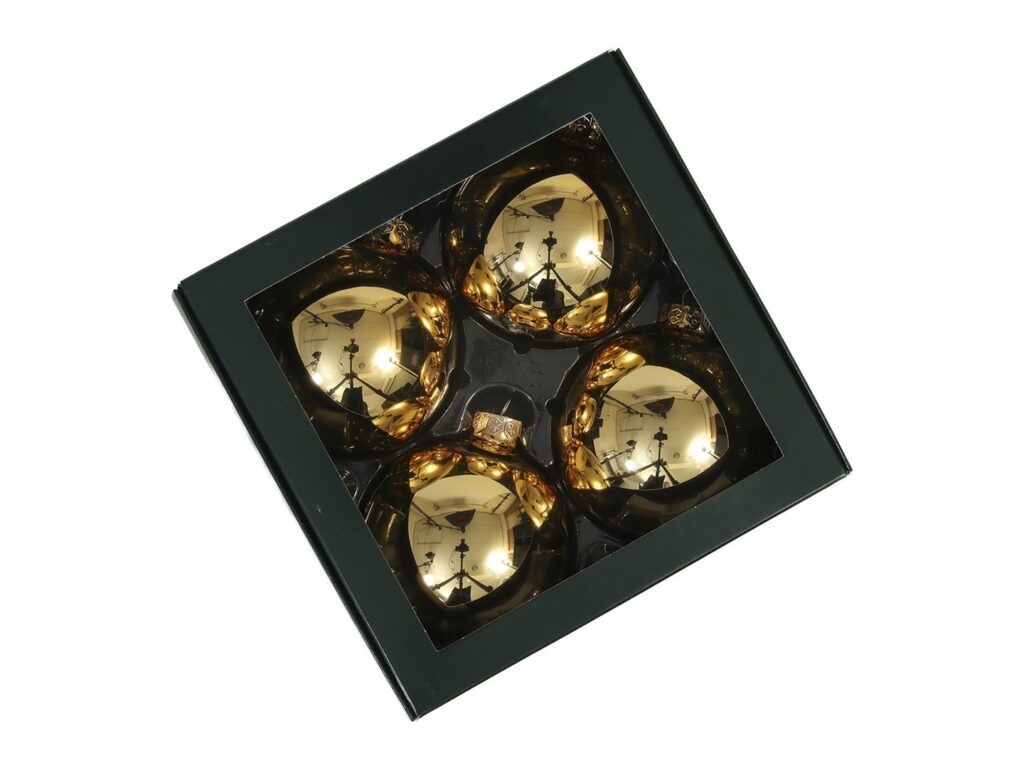 KROGLICE 10cm RDEČE x4