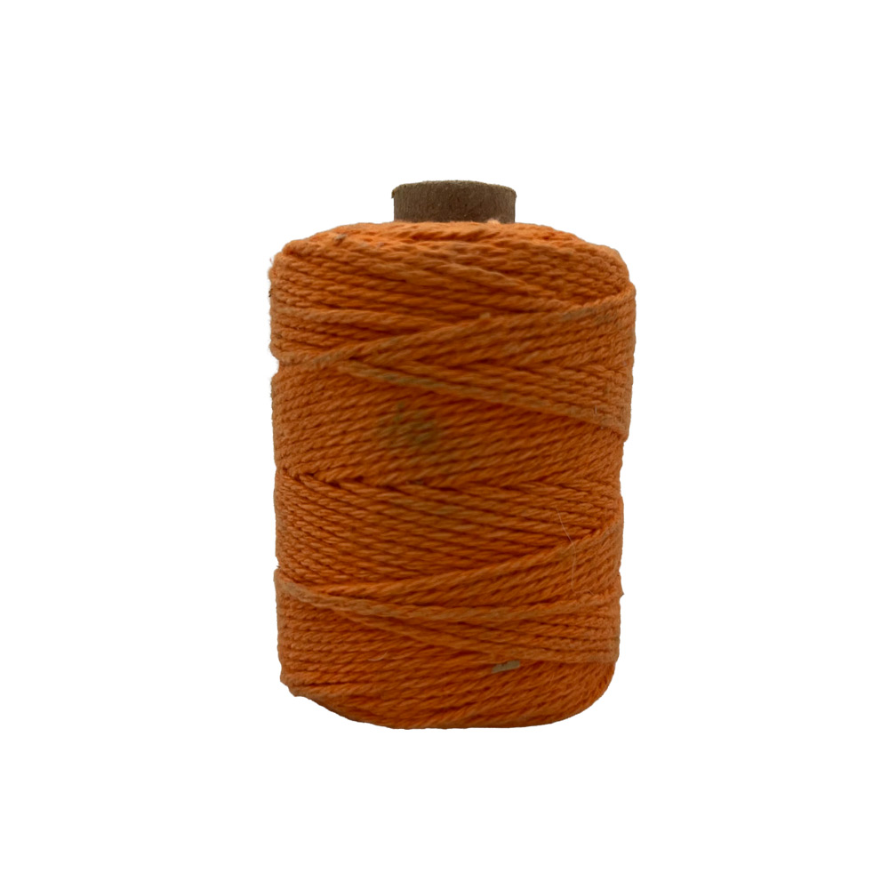 Bombažna vrvica 2mm 50m - oranžna