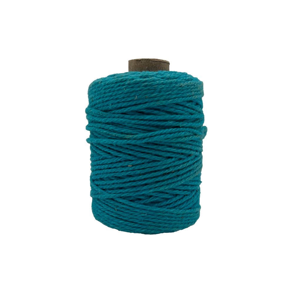 Bombažna vrvica 2mm 50m - turkizna