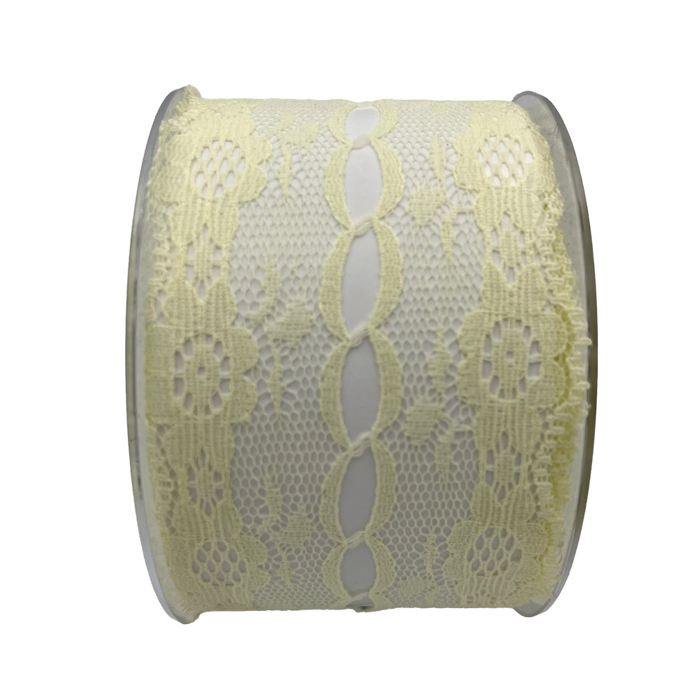 Trak iz čipke 55mm 15m - rumen