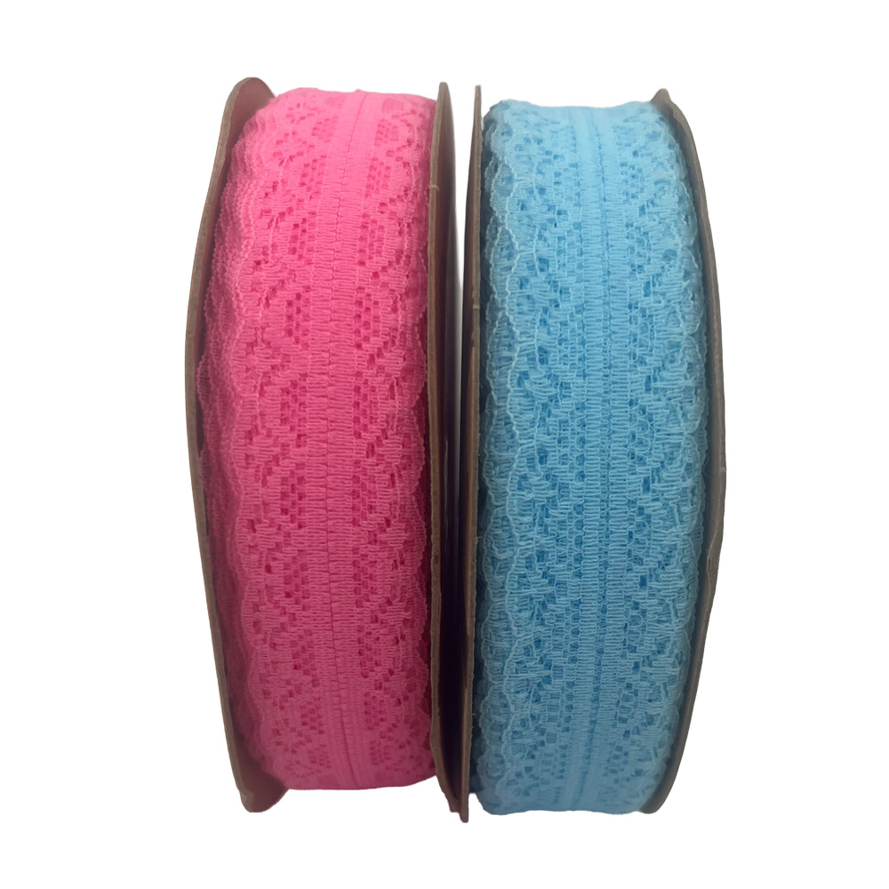 Trak iz čipke 25mm 18m - barven