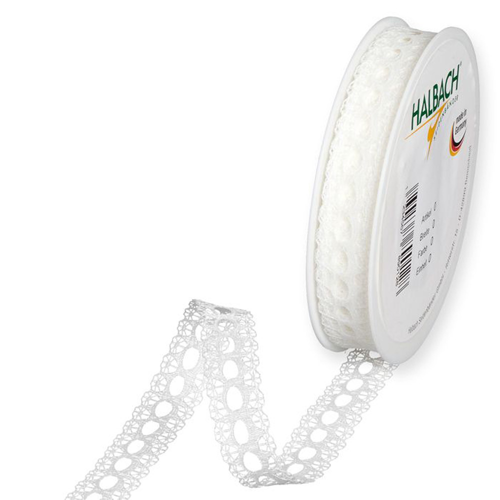 Trak iz čipke 16mm 18m - krem