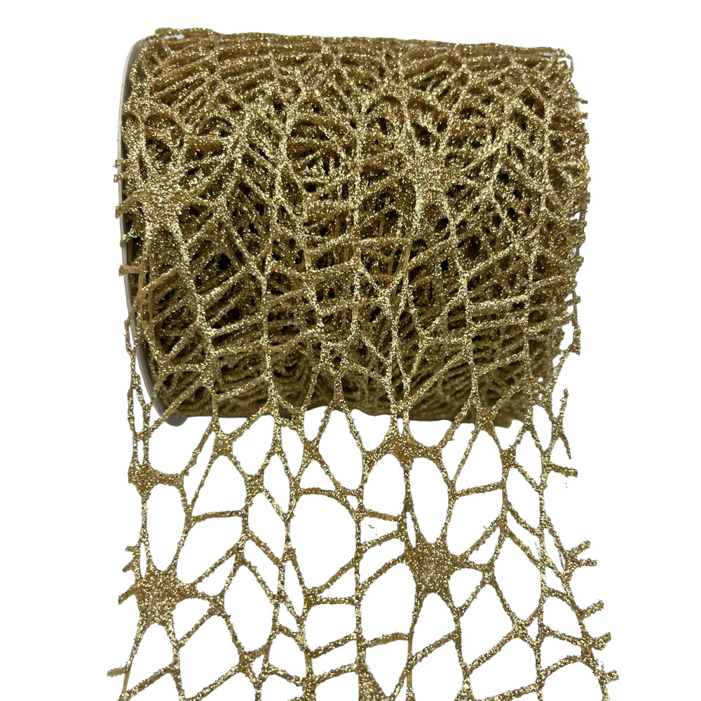 Trak dekorativna mreža 95mm 10m - zlat