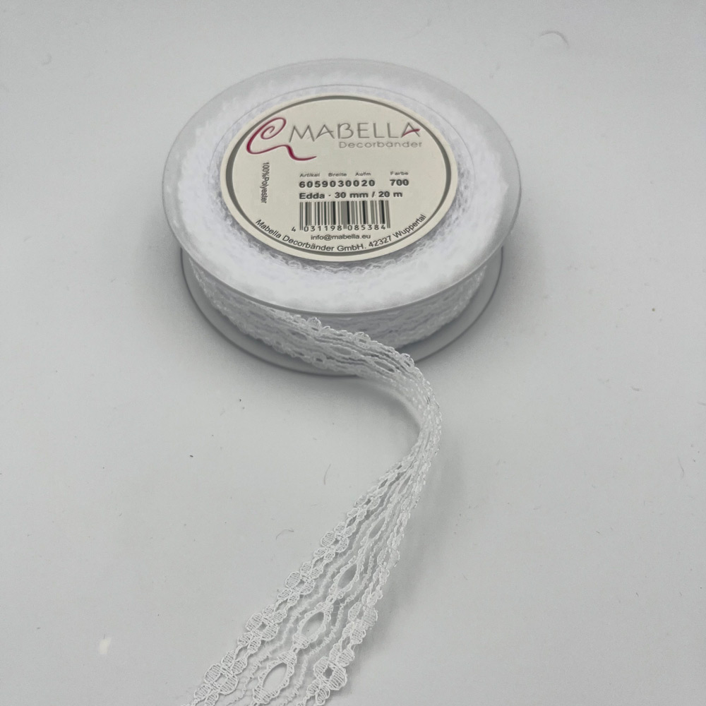 Trak iz čipke 30mm 20m - Edda