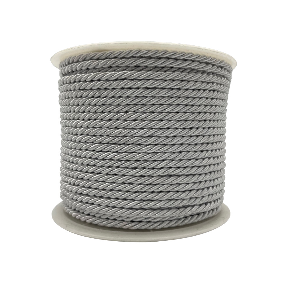 Pletena vrvica 3mm 50m - svetlo siva