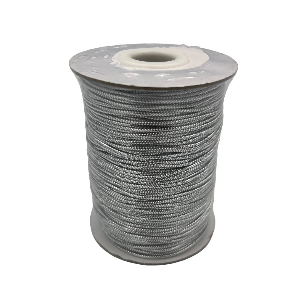Dekorativna vrvica 1,5mm 100m neelastična - srebrna