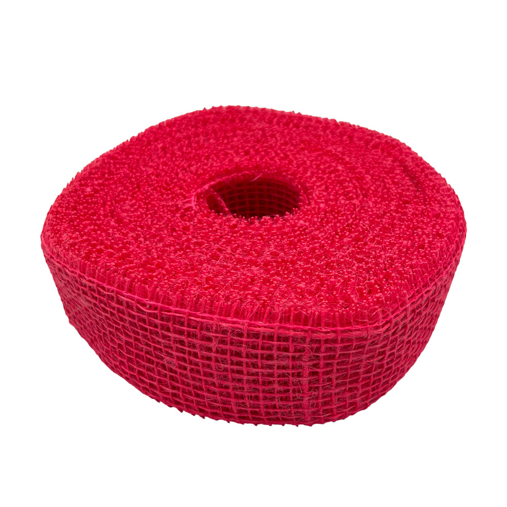 Juta trak 50mm 25m - neonsko roza