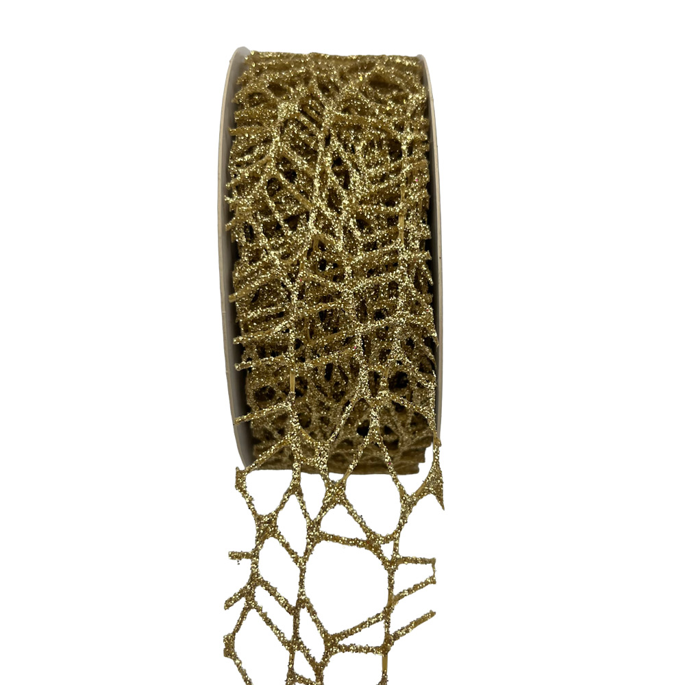Trak dekorativna mreža 40mm 10m - zlat