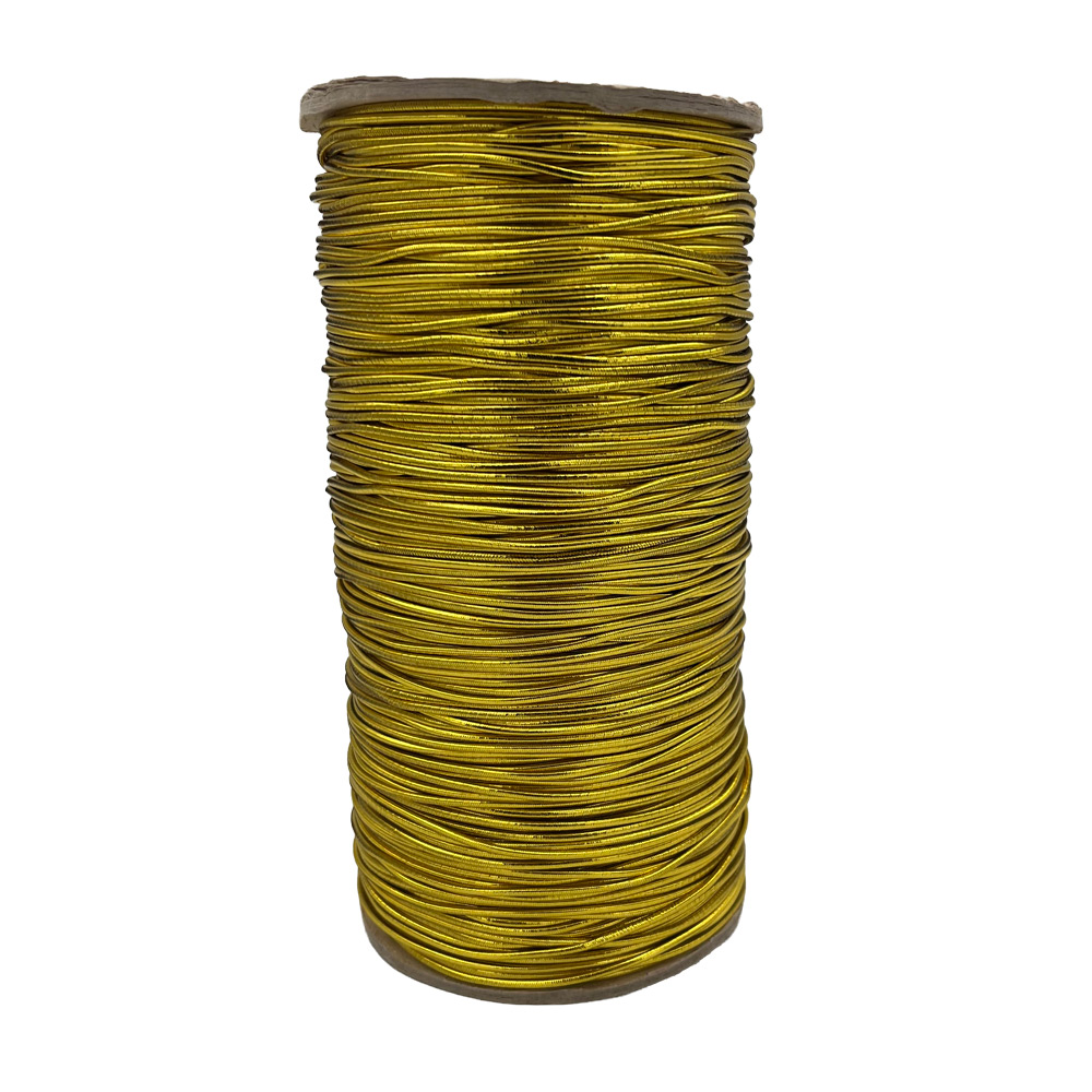Elastična dekorativna vrvica zlata 1,5mm 300m