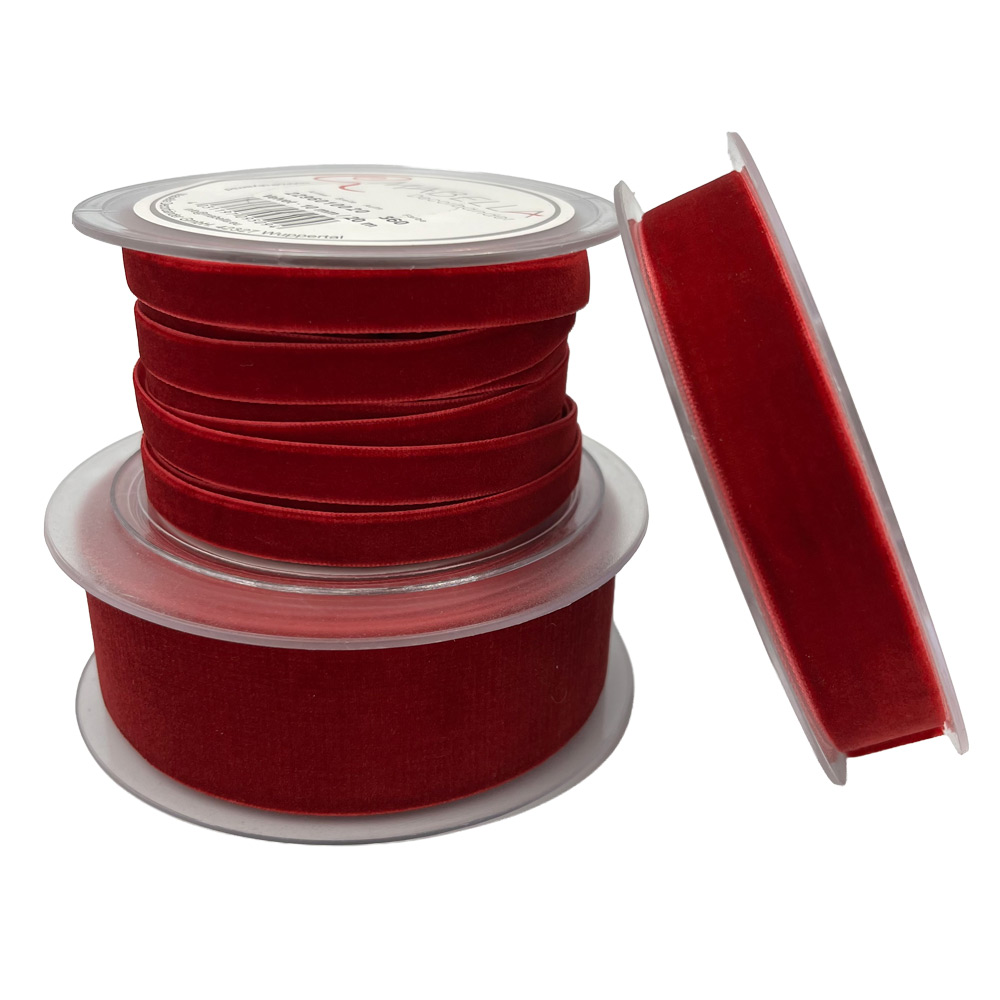 Žametni trak 20mm 10m - Bordo