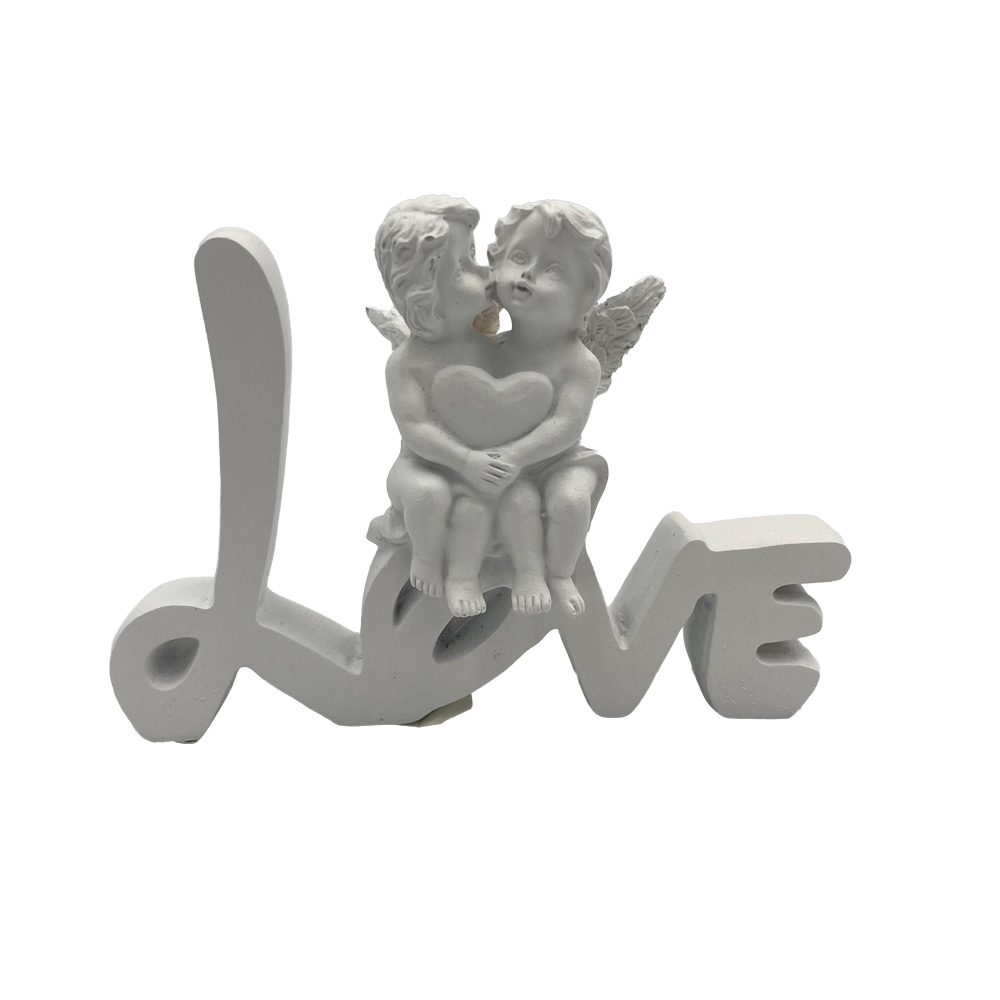 Angelčka na napisu LOVE - 14cm