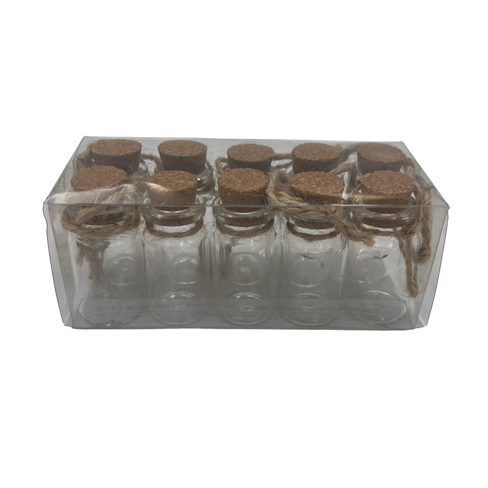 Steklene mini stekleničke 4,5 cm 10 kosov