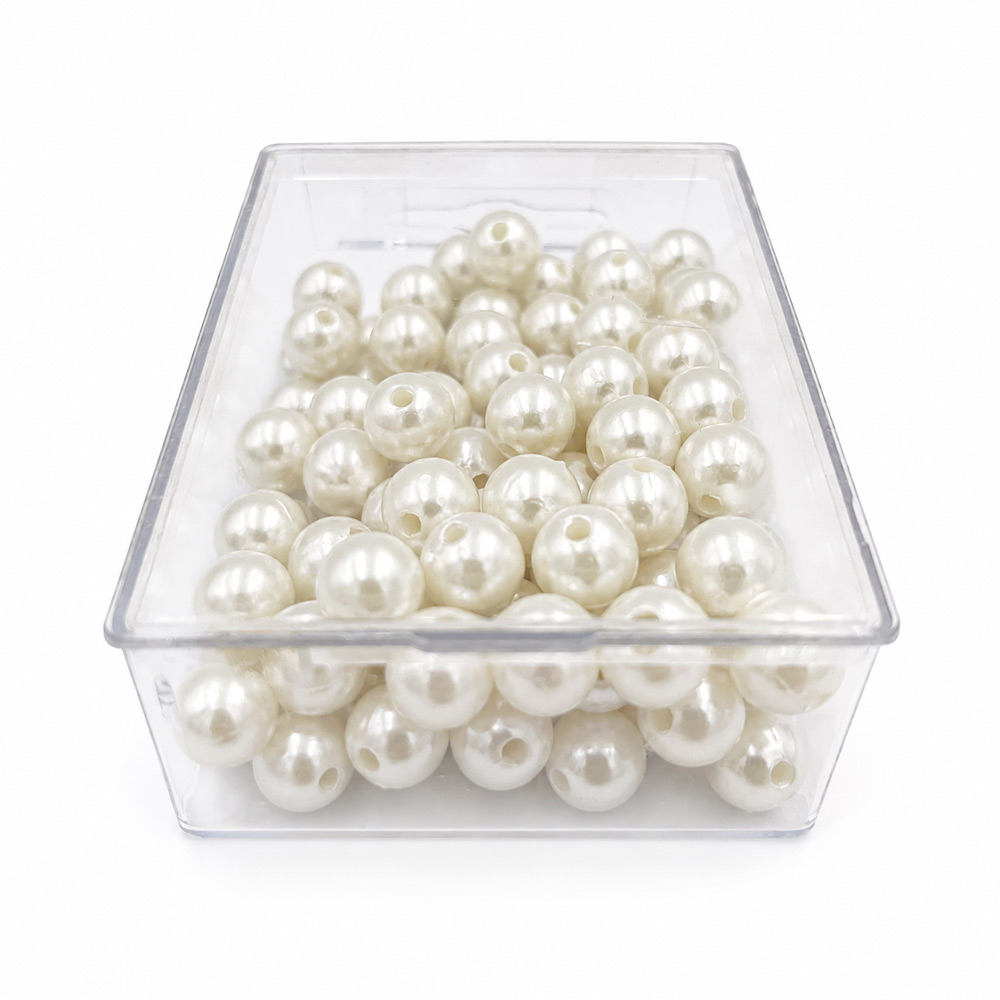 Perle 10mm krem - 115 perl