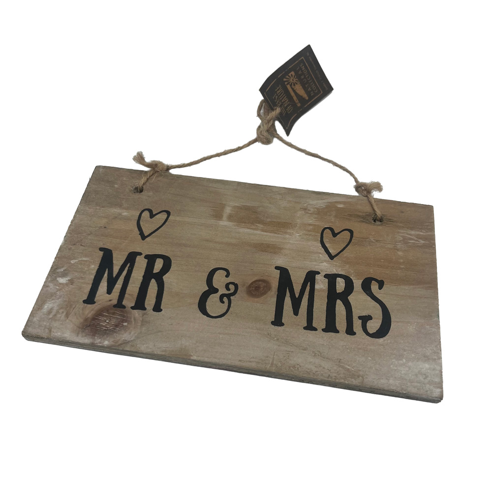 Tablica Mr & Mrs 18 x 10 cm