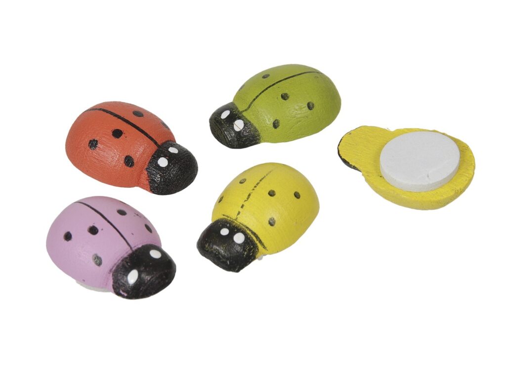 Samolepilne pikapolonice pisane 2 cm - 220 kosov