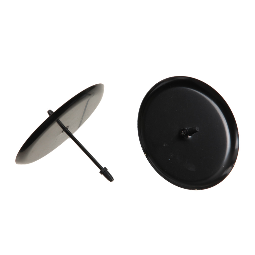 Črni držki za sveče 7cm – 4 kosi