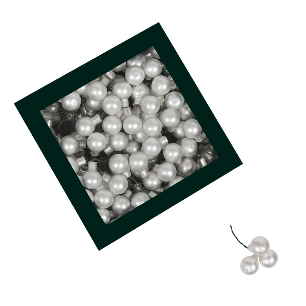 Kroglice srebrne mat 20 mm – 144 kosov