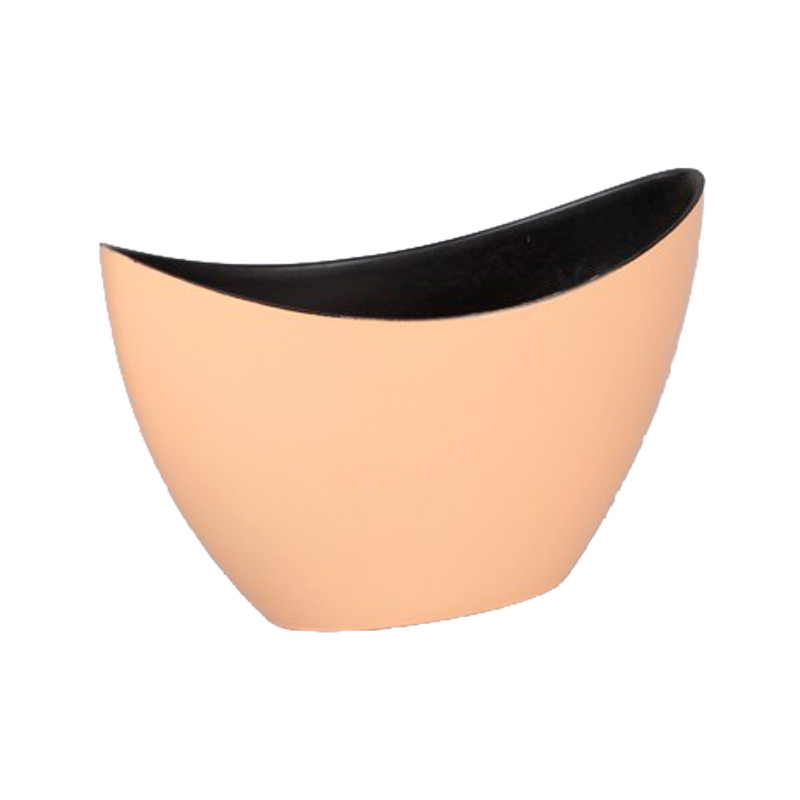 Čolniček oranžen 24×15 cm – plastična posoda za aranžmaje