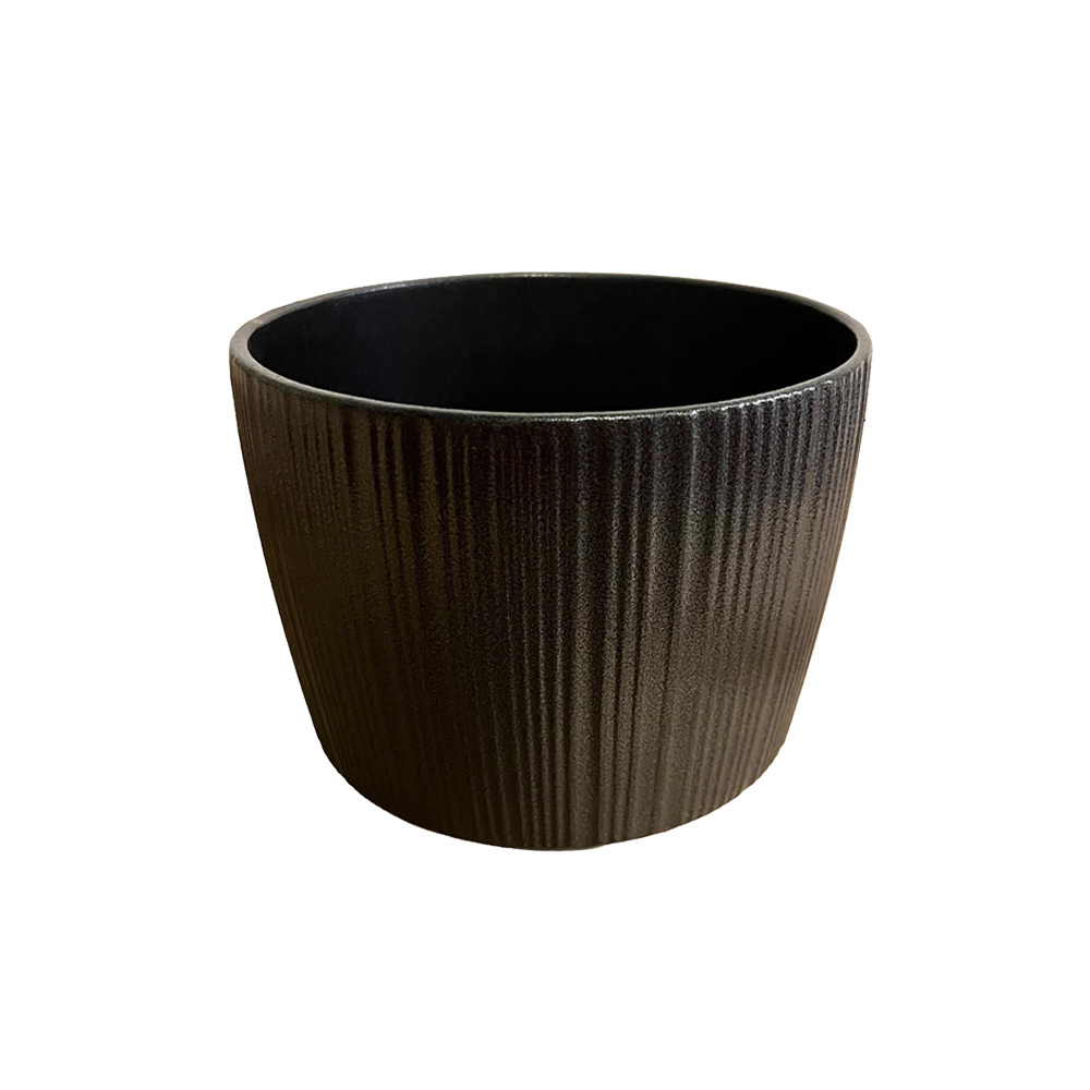 LONČEK GROOVY 15cm - antracit